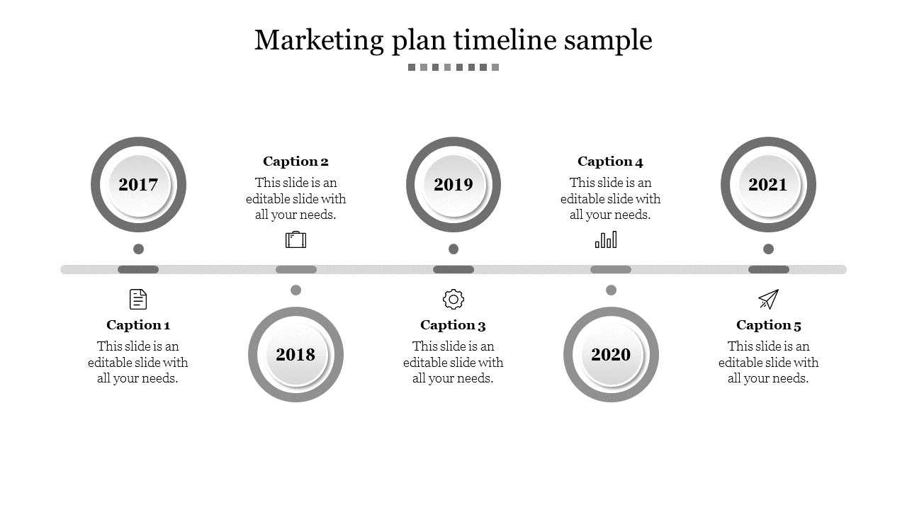 Free - Our Predesigned Marketing Plan Timeline Sample Templates